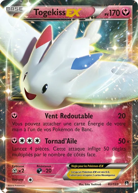 Togekiss EX, carte Pokémon BKP 83 — extension Rupture Turbo
