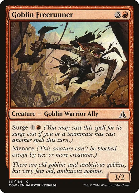 Goblin Freerunner, Magic card OGW 111 — Oath of the Gatewatch set
