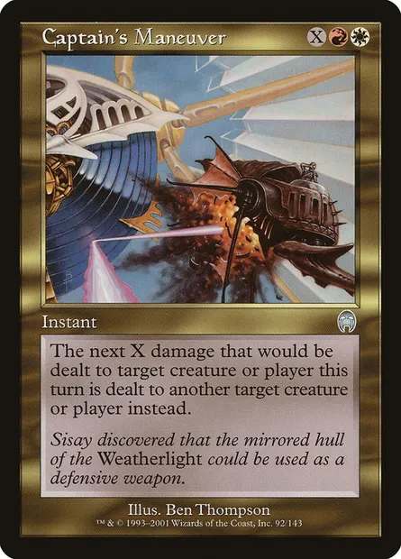 Captain's Maneuver, Magic card APC 92 — Apocalypse set