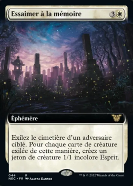 Essaimer à la mémoire, carte Magic NEC 44 — extension Neon Dynasty Commander