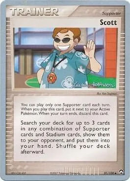 Scott, carte Pokémon WCD08 081-2 — extension World Championship Decks 2008