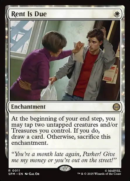 Rent Is Due, Magic card SPM 11 — Marvel's Spider-Man set