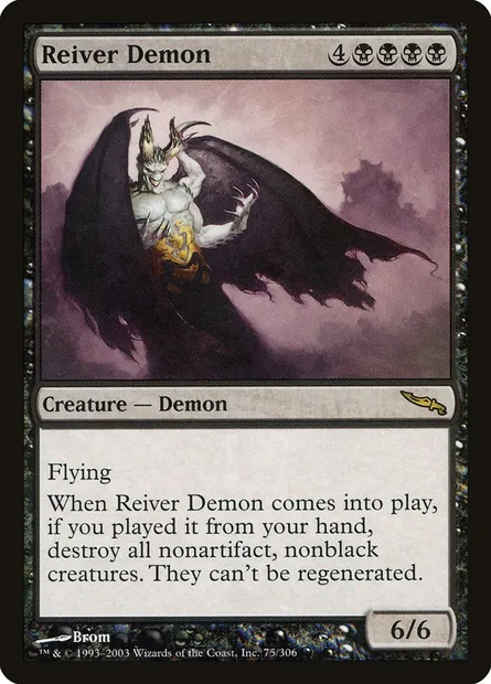 Démon dépouilleur, carte Magic MRD 75 — extension Mirrodin