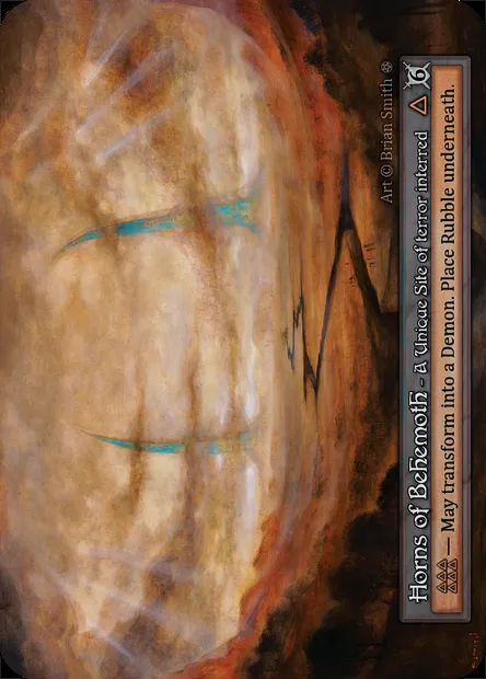 Horns of Behemoth, carte Sorcery GOT 396 — extension Gothic