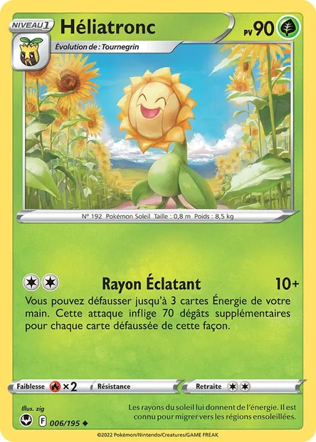 Héliatronc, carte Pokémon SIT 006 — extension Tempête Argentée