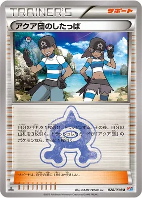 Team Aqua Grunt, Pokémon card CP1 028 — Team Magma vs. Team Aqua Double Crisis set