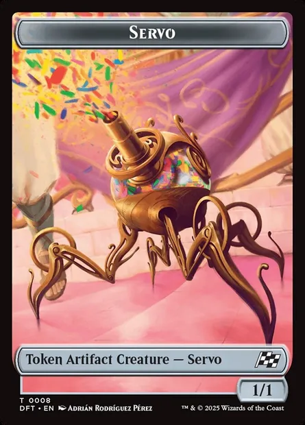 Servo, Magic card TDFT 8 — Aetherdrift Tokens set