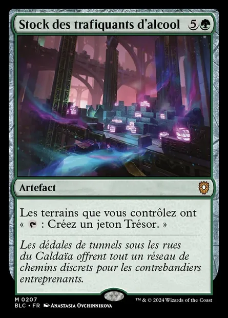 Stock des trafiquants d'alcool, carte Magic BLC 207 — extension Bloomburrow Commander