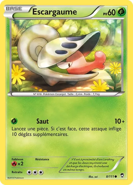 Escargaume, carte Pokémon FFI 8 — extension Poings Furieux