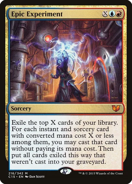 Epic Experiment, Magic card C15 216 — Commander 2015 set