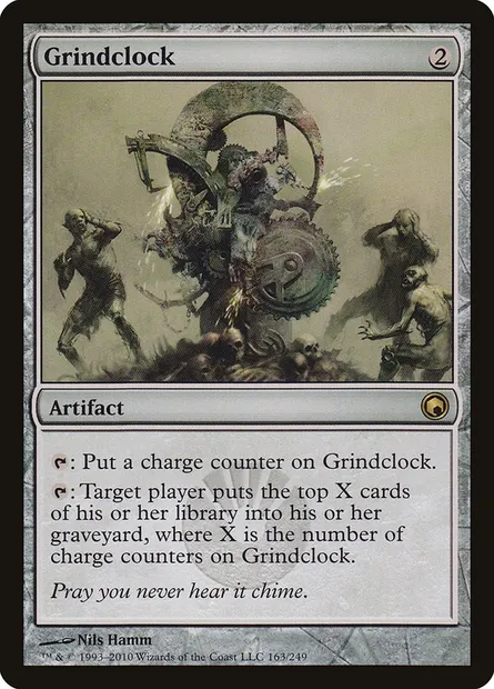 Grindclock, Magic card SOM 163 — Scars of Mirrodin set