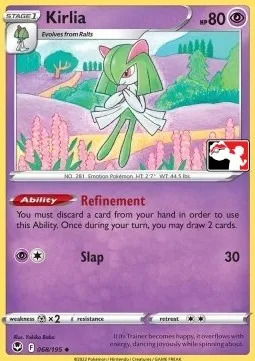 Kirlia, Pokémon card PPS 068-2 — Play! Pokémon Prize Pack Series set