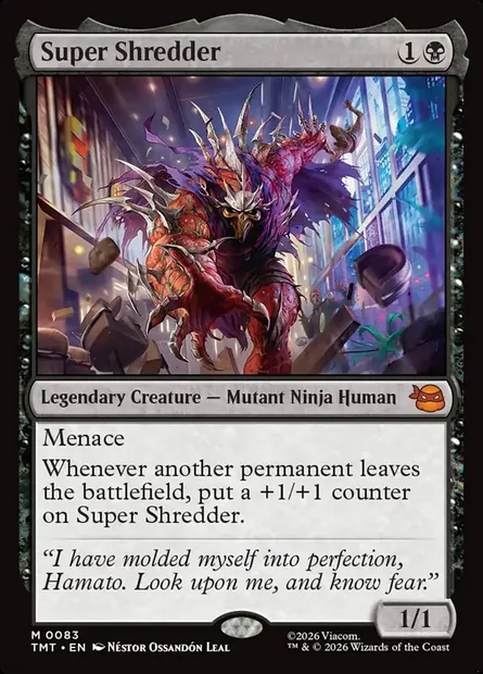 Super Shredder, Magic card TMT 83 — Teenage Mutant Ninja Turtles set