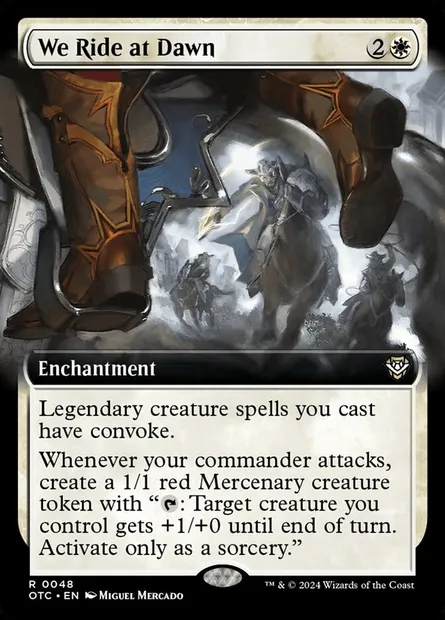 We Ride at Dawn, Magic card OTC 48 — Outlaws of Thunder Junction Commander set