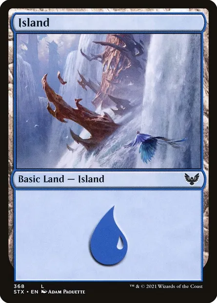 Island, Magic card STX 368 — Strixhaven: School of Mages set