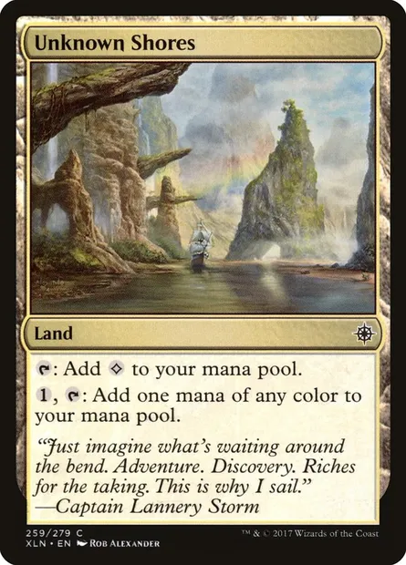 Unknown Shores, Magic card XLN 259 — Ixalan set
