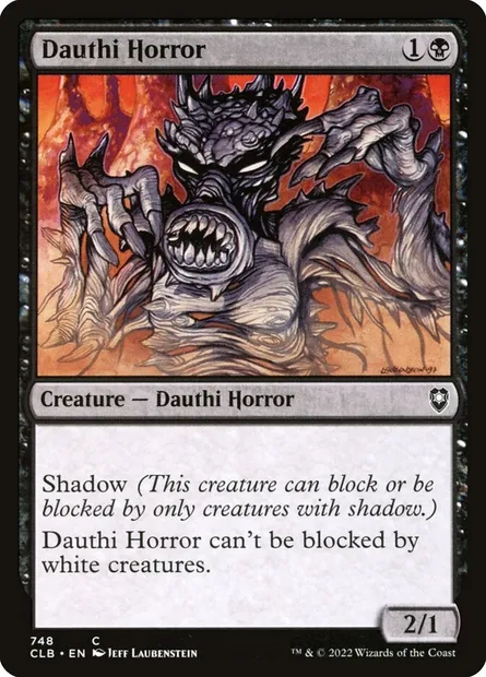 Dauthi Horror, Magic card CLB 748 — Commander Legends: Battle for Baldur's Gate set