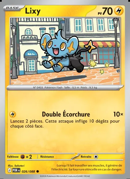 Lixy, carte Pokémon POR 026 — extension Équilibre Parfait
