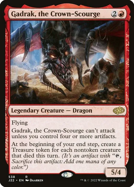 Gadrak, the Crown-Scourge, Magic card J22 538 — Jumpstart 2022 set