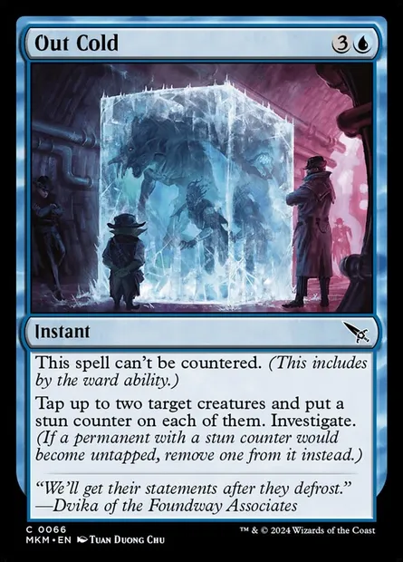 Out Cold, Magic card MKM 66 — Murders at Karlov Manor set