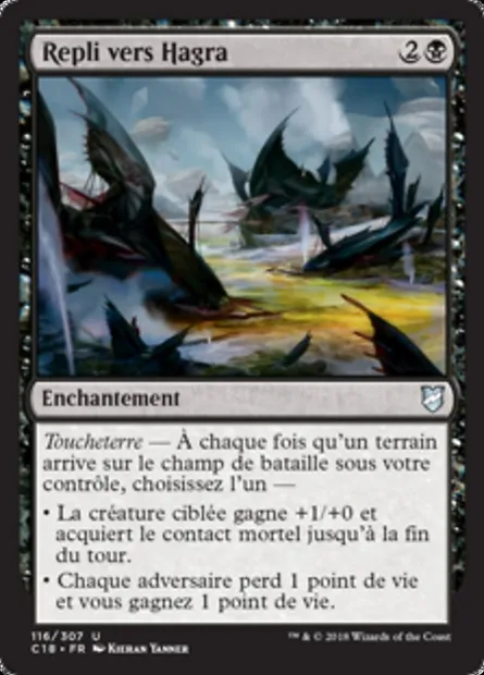 Repli vers Hagra, carte Magic C18 116 — extension Commander 2018