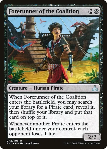 Forerunner of the Coalition, Magic card RIX 72 — Rivals of Ixalan set