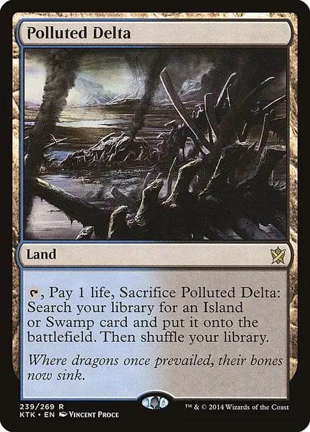 Polluted Delta, Magic card KTK 239 — Khans of Tarkir set