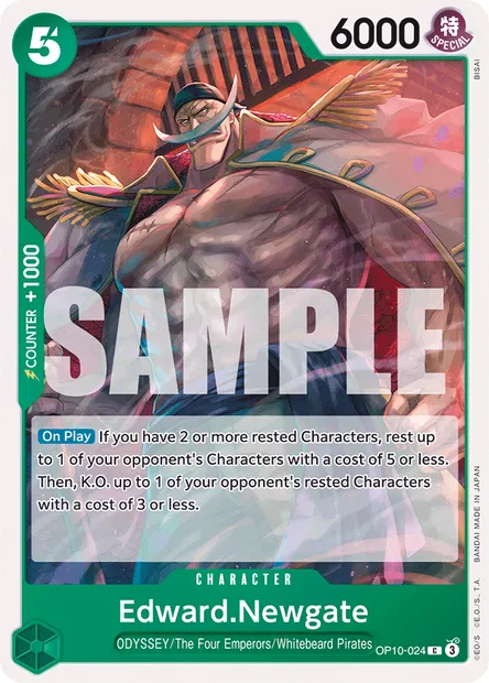Edward.Newgate, One Piece card OP10-024 — ROYAL BLOOD set