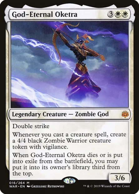 God-Eternal Oketra, Magic card WAR 16 — War of the Spark set