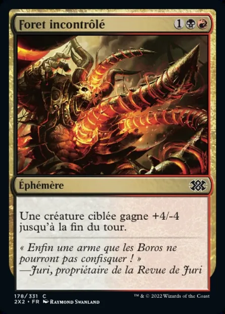 Foret incontrôlé, carte Magic 2X2 178 — extension Double Masters 2022