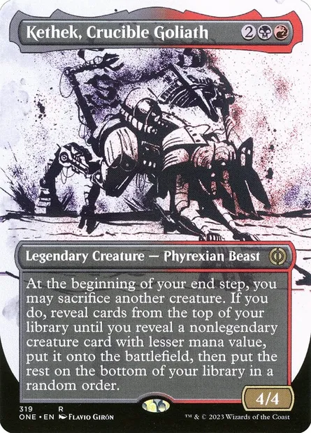 Kethek, Crucible Goliath, Magic card ONE 319 — Phyrexia: All Will Be One set