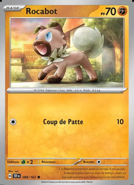 Rocabot, carte Pokémon TEF 089 — extension Forces Temporelles