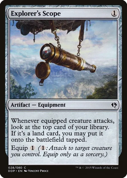Explorer's Scope, Magic card DDP 28 — Duel Decks: Zendikar vs. Eldrazi set