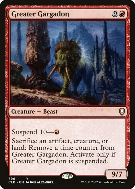 Greater Gargadon, Magic card CLB 796 — Commander Legends: Battle for Baldur's Gate set