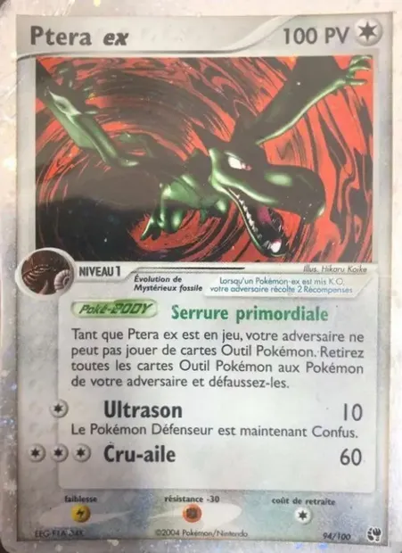 Ptera ex, carte Pokémon SS 94 — extension EX Tempête de sable