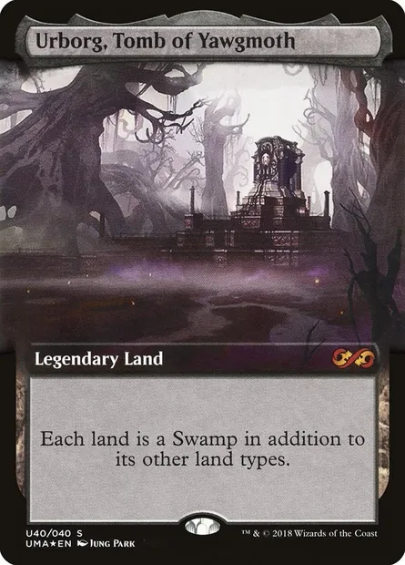 Urborg, Tomb of Yawgmoth, Magic card PUMA U40 — Ultimate Box Topper set