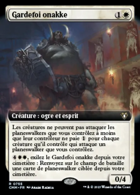 Gardefoi onakke, carte Magic CMM 755 — extension Commander Masters