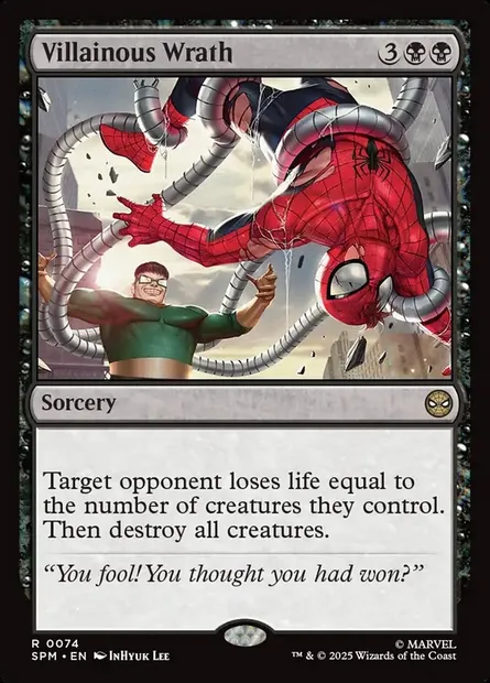 Villainous Wrath, Magic card SPM 74 — Marvel's Spider-Man set