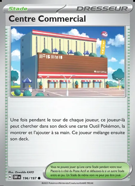 Centre Commercial, carte Pokémon OBF 196 — extension Flammes Obsidiennes