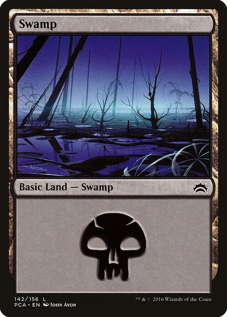 Swamp, Magic card PCA 142 — Planechase Anthology set