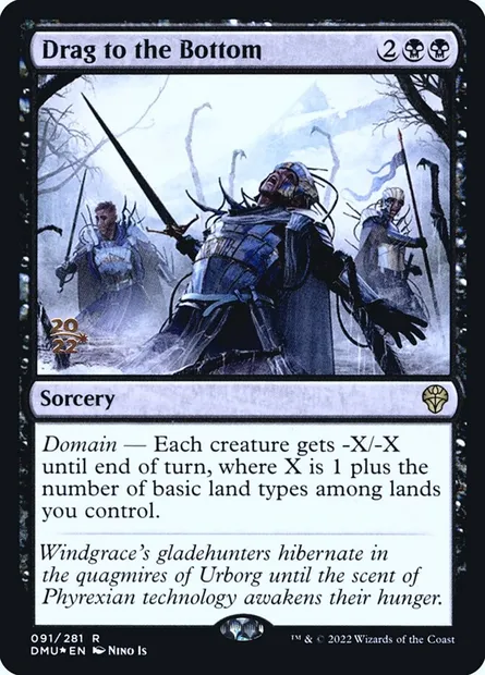 Drag to the Bottom, Magic card PDMU 91s — Dominaria United Promos set
