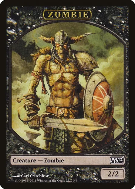 Zombie, Magic card TM12 3 — Magic 2012 Tokens set