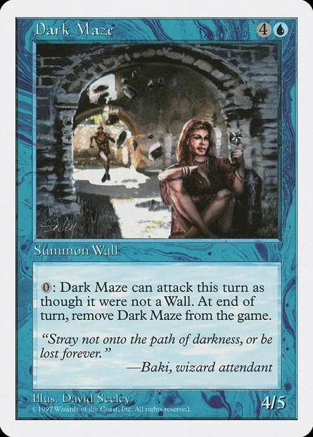 Dark Maze, Magic card 5ED 80 — Fifth Edition set