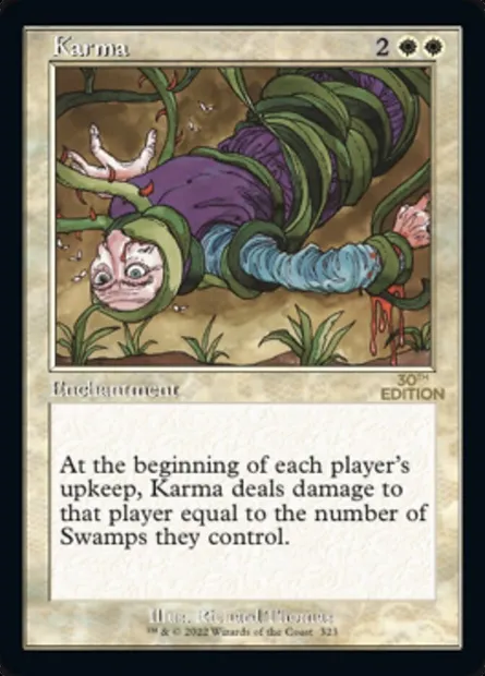 Karma, Magic card 30A 323 — 30th Anniversary Edition set