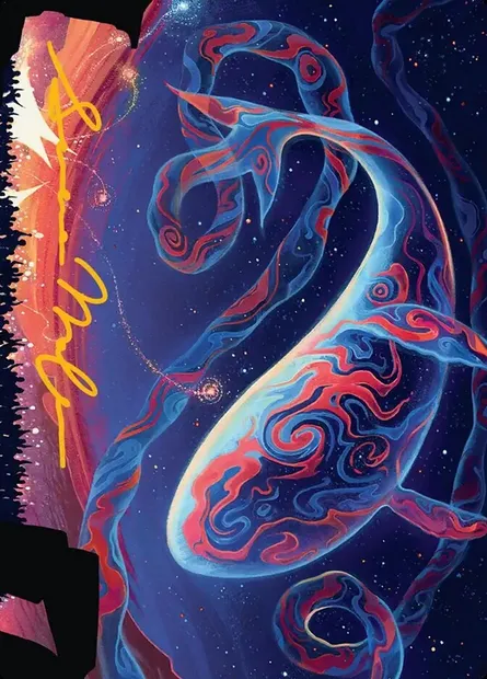 Spectacular Skywhale // Spectacular Skywhale, carte Magic ASOS 24 — extension Secrets of Strixhaven Art Series