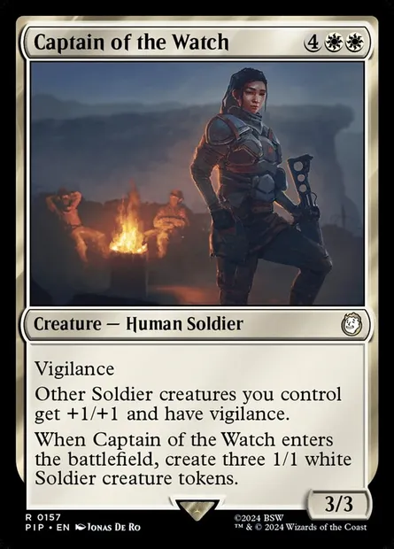 Captain of the Watch, Magic card PIP 157 — Fallout set