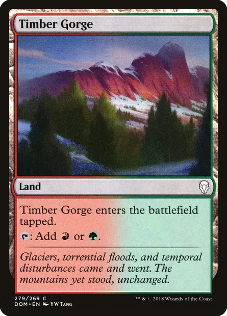 Timber Gorge, Magic card DOM 279 — Dominaria set