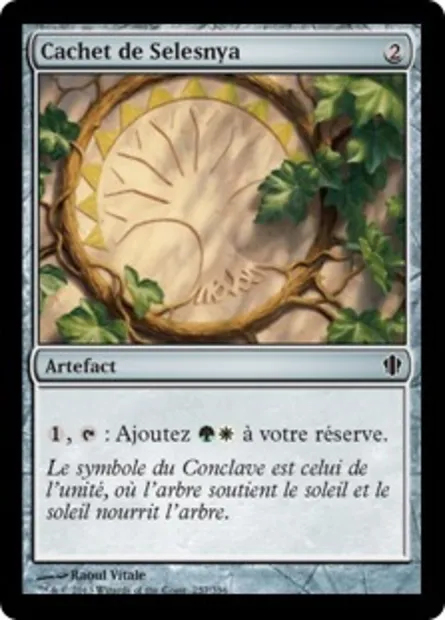 Cachet de Selesnya, carte Magic C13 257 — extension Commander 2013