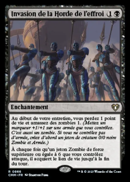 Invasion de la Horde de l'effroi, carte Magic CMM 866 — extension Commander Masters