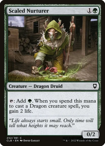 Scaled Nurturer, Magic card CLB 252 — Commander Legends: Battle for Baldur's Gate set